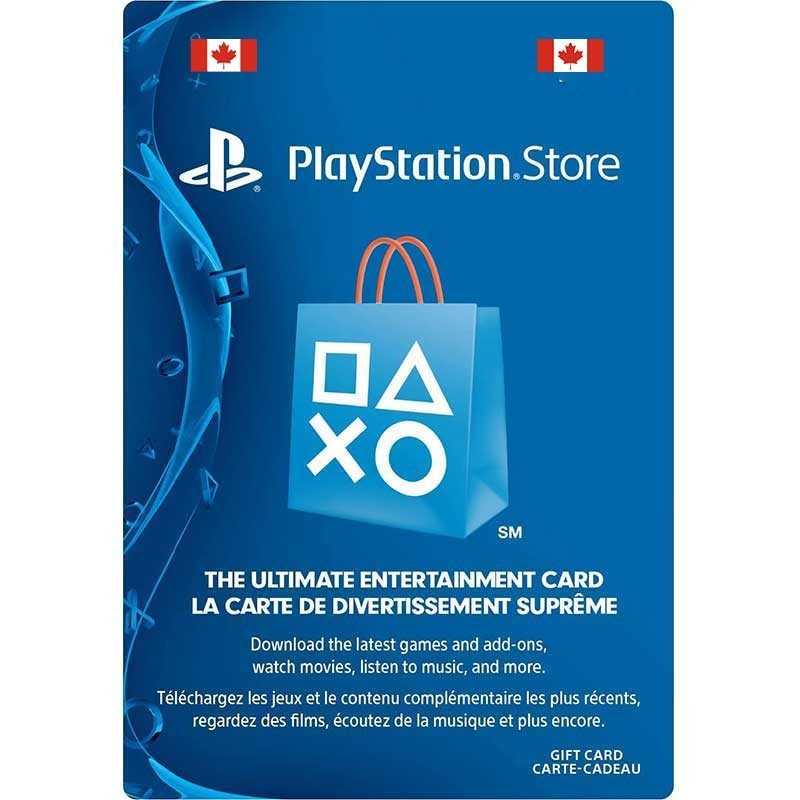 Playstation Network Card PSN Key 25 Dollar CAD Playstation Network Card PSN Key 25 Dollar CAD
